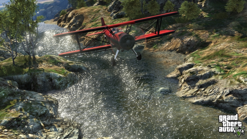 GTA 5 Propeller Doppeldecker Flugzeug